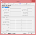 Systeminfo CPUZ RAM SPD